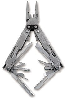 SOG Erwachsene POWERACCESS Deluxe Sheath + HEX KIT Multitool, Silber, One Size