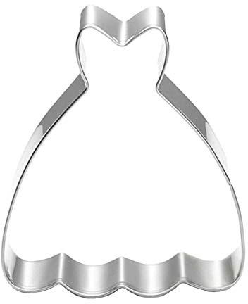 Wdyjmall Ausstechform in Form eines Ballkleides, Prinzessin, aus Edelstahl für Plätzchen, Kuchen, Backen