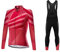 UGLY FROG Damen MTB Winter Fleece Radtrikot Set Fahrrad Trikot Langarm + Radlerhose Thermo Winddicht DEHJK12