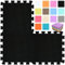 qqpp EVA Puzzle Tapis Mousse Bebe - Idéal pour Les Tapis De Jeux Enfant,18 Dalles(30 * 30 * 1cm),Noir.QQC-Db18N