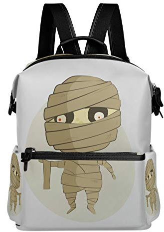 MONTOJ Halloween Zombie Leder Reisetasche Campus Rucksack