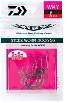 Daiwa Steez Worm Hook Wacky #2/0 Einzelhaken
