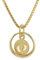 trendor Taufring Babyfüße Gold 585/14 Karat mit vergoldeter Kette 75395-40 40 cm