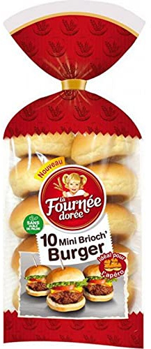 La Fournée Dorée10 Mini Brioch? Burger Idéal pour l?Apéro 200g (lot d
