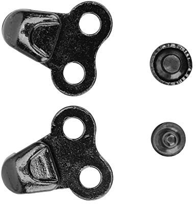 Shoe Lace Hooks, 20 Pairs Alloy Boot Hooks Lace Fittings with Rivets for Climb Hiking Shoes Work Outdoor Mountaineering Boots(#8)