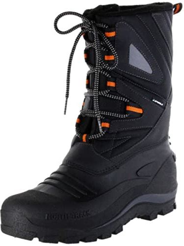 Spiral herr canadianboot kalle, män snowboardots,vattenavvisande, rustikal robust herrfritid vilda snökängor, svart/orange, 45 EU / 11 UK