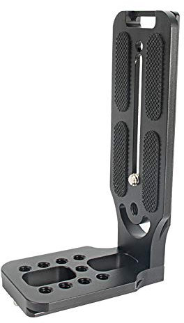 Harwerrel Quick Release L Bracket QR Plate Vertical Shooting Arca Swiss Compatible for Tripod Head Ballhead DSLR Camera with 1/4 Inch Screw
