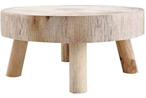 SINGFNH Mini tabouret en bois pour plantes, étagère décorative rustique pour bonsaï, support vintage en grain de bois pour bureau, salle à manger, décoration intérieure et extérieure