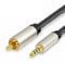 NC Câble coaxial audio vidéo stéréo SPDIF RCA vers jack mâle 3,5 mm pour HDTV 1 m ou 2 m