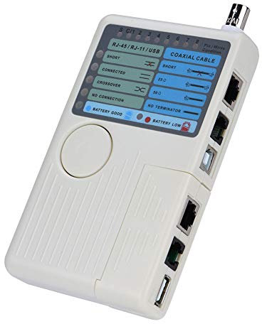 Probador de cable de red RJ45/RJ11/USB/BNC red RJ45 para ordenador