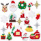 21 Stk Applikationen Selbstklebend für Weihnachten Aufnäher zum Aufnähen und Aufbügeln Weihnachtsmann Schneemann Aufbügel Patches Hirsch Aufbügler Schneeflocke Flicken Santa für Jeanskleidung