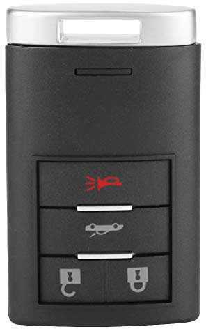 EBTOOLS C6 Corvette Porte-clés, Corvette C6 Durable Texturé 4 Boutons Voiture Télécommande Smart Key Fob Case Shell Fit pour Chevrolet Corvette Corvette C6 Porte-clés