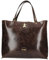 MBRC Maximale Armbänder Damen Schultertasche Leder Linie Forever Q127, braun