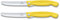 Victorinox 2-tlg Swiss Classic Faltbares Gemüsemesser/Tafelmesser Set, Wellenschliff gelb