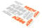 10 Aufkleber mit KTM Bike Industries Logo auf Bogen 17,2 x 24,8cm, Farbe Orange/Silber, Fahrrad, E-Bike