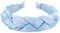 axy Haarreif mit Geflochtener Stoff in Candy Colours - Wunderschön Damen Stirnband Haarschmuck Haarreifen HRZ2 (Hellblau)