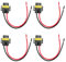 Alnicov 4PCS Buchse Adapter Kabelbaum Steckdosen Auto Auto Draht Stecker Kabel Stecker Für H11 H9 H8 HID LED Scheinwerfer Nebel Lichter Lampe Birne