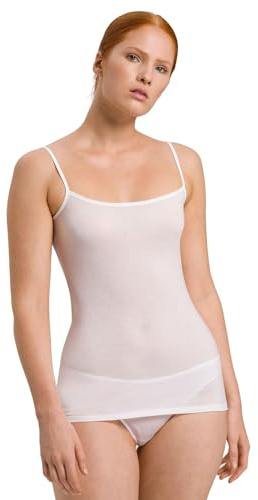 Hanro Damen Ultralight Spaghetti Top – 100% Baumwolle, Weicher Single-Jersey, Verstellbare Träger, Schnelltrocknend & Pflegeleicht – Komfortables, Luftiges Top für Alltag & Unterwäsche