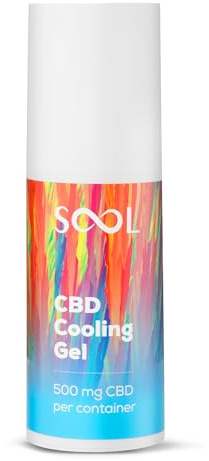 SOOL CBD Gel Kühlendes 500 mg, 100ml | zur Behandlung von Gelenken und Muskeln | CBD-Massagecreme I Mit Arnika, Menthol und Pfefferminzöl