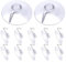 Flintronic Ventouse, 12 Pièces Ventouse Table en Verre, Mini Ventouse, Extra Fortes PVC Suspension Rideau Isolant Ventouse, Simple Ventouses Transparentes pour Verre, Carrelage, Murales(40mm)