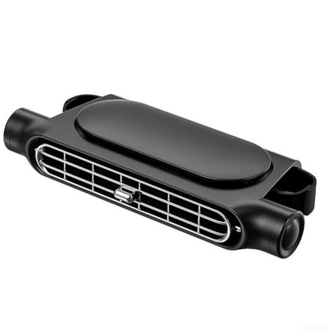 YUANGANG USB Refrigeration Car Fan Car Rear Seat Fan With Three Wind Speeds Electric Car Rear For SEAT Fan(Black)