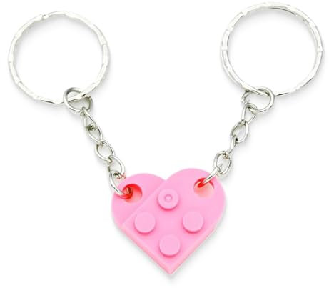 PLABBDPL Schlüsselanhänger Bausteine, SchlüSselbund Schlüsselanhänger Bricks, Schlüsselanhänger Taschenanhänger Kunststoff Anhänger, für Jungen Und Mädchen Schlüsselanhänger Tasche Anhänger Schmuck, D