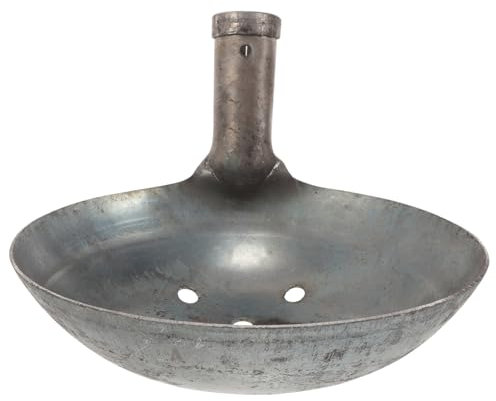 PAMINGONO Pala De Cribar Metálica Reutilizable para Limpiar y Estiércol Pozos Sépticos Diseño Vertical y Sistema De Drenaje para Limpieza Profesional