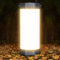 Glocusent Survival Camping Light, 1200LM Brightness Camping Lantern, 80Hrs Runtime & Reachargable, IP68 Waterproof, 5 Levels & SOS, Compact Camping Lights for Tents, Hiking, Blackout, Hurricane (Gray)