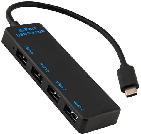 Leehitech USB Hub 3.0 4-Port Splitter, 5Gbps Type C Multiport Adapter, Mini Extender für Strom und Daten, Kompatibel Mit MacBook Pro/Air, Surface Book, iMac, Dell