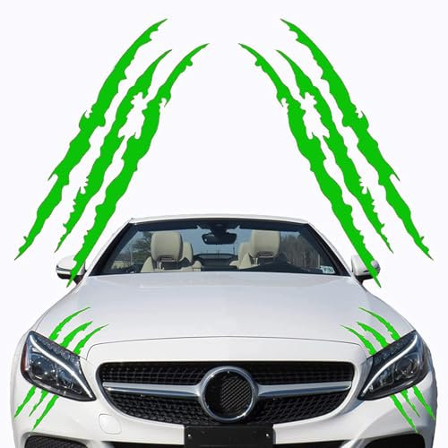 ZUOBYMBC Auto Aufkleber für Škoda Yeti | Typ 5L | Bj. 2009-2013, Auto Sticker,Selbstklebende Auto-Emblem-Autoaufkleber,Logo Emblem Badge Aufkleber,Aufkleber Auto,Auto Zubehor,Green