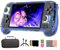 RG556 - Consola de juegos de mano retro 256G con 8000 juegos, Android 13 Unisoc T820 de 5.4 pulgadas, pantalla AMOLED compatible con WiFi para adultos y niños (4+128G) + 256G, con funda de transporte