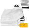 Bâche imperméable - 5 x 5 m - Film grillagé - Résistant à l'hiver - Bâche grillagée en tissu - 140 g/m² - Transparent - Avec œillets - Pour protection des plantes, serre, meubles de jardin, bateau,