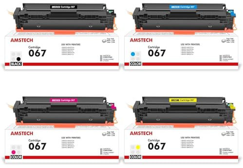 067 067H MF657Cdw Toner Set : Kompatible für Canon 067 für Canon i-SENSYS MF655Cdw MF651Cw LBP631Cw LBP633Cdw LBP632Cdw MF653Cdw MF654Cdw MF656Cdw (Schwarz Cyan Gelb Magenta, 4er-Pack)