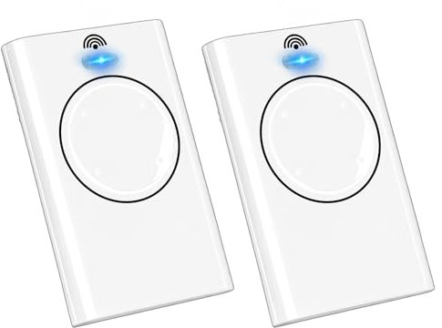 Set di 2 Telecomandi XT2/4 868 SLH – 868,35 MHz, Compatibili con Ricevitori XT4/XT2 868 SLH/LR (Non Copiabili), Telecomando di Apprendimento per Cancello e Garage, Bianco (4 Canali)