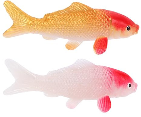 Toddmomy 2 StüCk KüNstliche Goldfische Schwimmend: Schwimmende Plastikfische KüNstliche Fische FüR Gartenteich Aquarien Ornamente