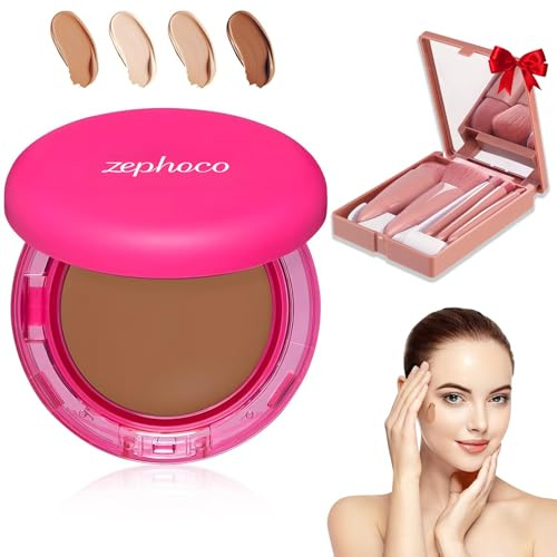 Peptide Bounce Balm Foundation, feuchtigkeitsspendendes Anti-Aging-Make-up für reife Haut und alle Hauttypen, vegan, natürlich, mittlere, aufbaubare Deckkraft (Coco color)