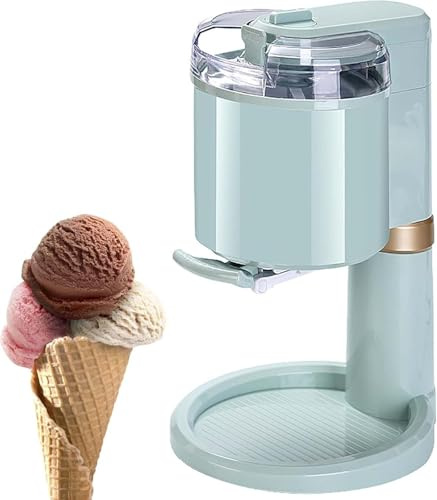 GYLFZDQ Haushalts-Eismaschine, 1-Liter-Softeismaschine für Zuhause, Bar, Café - Mini-Frucht-Softeismaschine Green,27 * 42.5cm