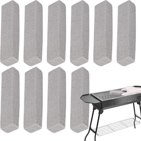 Bimsstein für Toilette, Toilettenreiniger mit Bimsstein, Anti-Kratz-Block, 10 Stück, vielseitig einsetzbar, für Betonböden, Keramikfliesen und Gitter