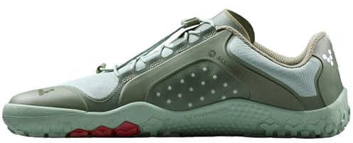 VIVOBAREFOOT Primus Trail III All Weather FG Womens Moss (209305-11) Grüne Barfußschuhe für Damen, Bequeme Outdoor-Schuhe, schnelle Schnürung, wasserdicht, Gr 39 EU