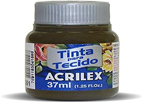 Acrilex Pintura Textil al Agua Sepia 37 ml Ref. 551