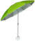 bakaji sombrilla de playa Playa jardín palo de Aluminio con punta A tridente reclinable revestimiento de tela Anti UV diámetro cm. con correa de hombro Funda Color Verde Silver