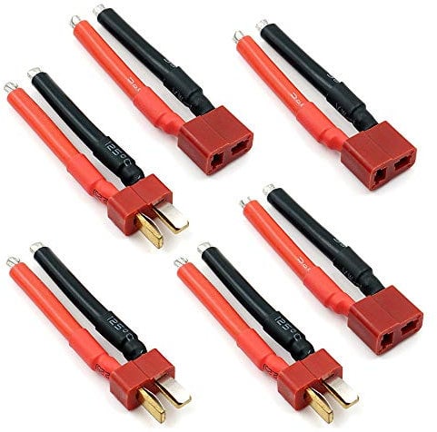 3 Paare T Stecker Stecker Buchse und Stecker Deans mit 12AWG Silikondraht für RC Lipo Batteriekabel Drohne