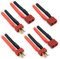3 Paare T Stecker Stecker Buchse und Stecker Deans mit 12AWG Silikondraht für RC Lipo Batteriekabel Drohne