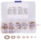 Samfox 180 Piezas Arandelas De Laton 11mm 6x8 Arandela Plana Laton 20mm Agujero Arandelas Planas M2/M2.5 /M3/M4/M5/M6/M8/M10 Arandelas de Latón con Caja Surtida para Tornillos Y Fijaciones