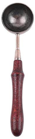 Vintage Stamp Wax Seal Beads Sticks Warmer Wax Sticks Melting Glue Furnace Spoon Tool Stove Pot for Wax Seal Stamp Candle,Spoon