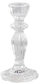 Kerzenhalter Kerzenständer für Stabkerzen Glas Landhaus Shabby Chic Vintage (groß)