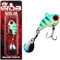 Angel-Berger Wild Devil Baits Spin Jig Bleikopf Spinner Jig Tail (Blue Tiger)