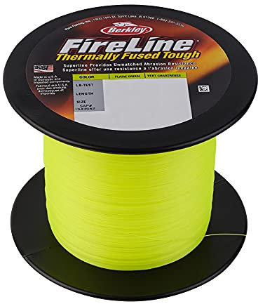 Berkley FireLine® Superline Angelschnur, 3,6 kg, 1371 m, geeignet für Süßwasserumgebungen, flammengrün, 3,6 kg