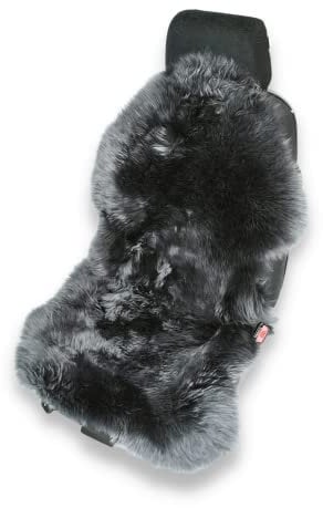 Leibersperger Felle Hochwertige Autofell Sitzauflage Stoffsitz – Geeignet für Jede Jahreszeit - Besonders schmutzabweisend - Universelle Passform – Made in Germany (Anthrazit)