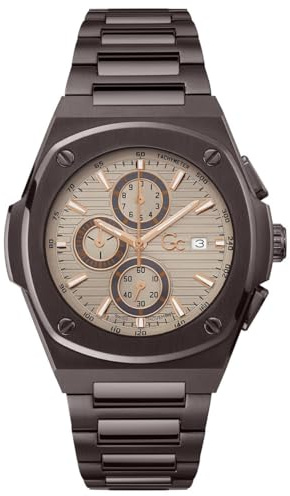 GC Guess Collection Watch Y99013G1MF, Brown, Classic